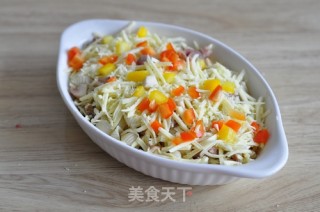 Baked Shell Noodles with Chicken and Mushrooms recipe