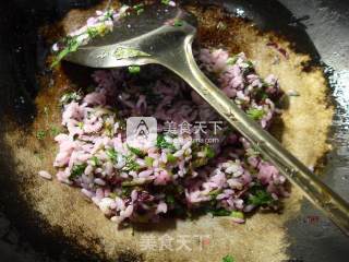 Fried Rice with Red Amaranth recipe