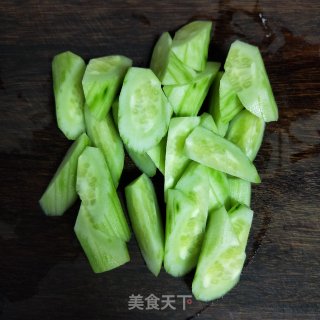 Vegetarian Fried Cucumber recipe