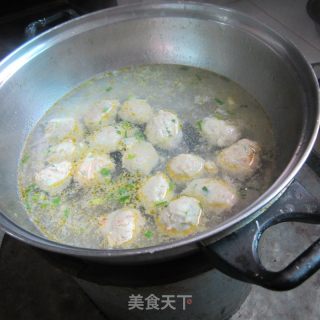 Scallion Fish Paste Meatballs recipe
