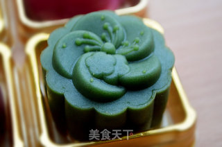 #新良第一节烤大赛# Peach Mountain Skin Moon Cakes recipe