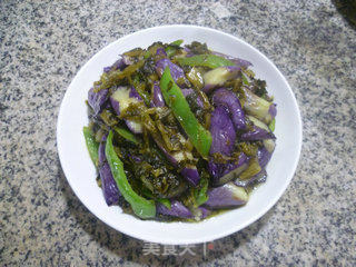 Stir-fried Eggplant with Sauerkraut recipe