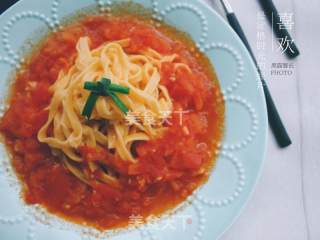 Pumpkin Noodles in Tomato Bisque Soup recipe