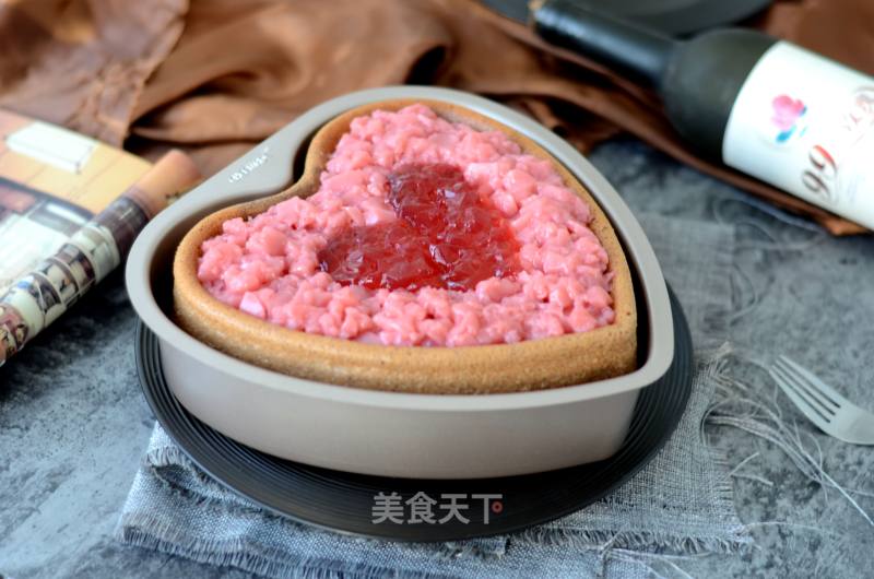Strawberry Jelly Heart-shaped Sponge Cake recipe