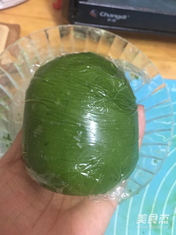 Bean Paste Egg Yolk Matcha Crisp recipe