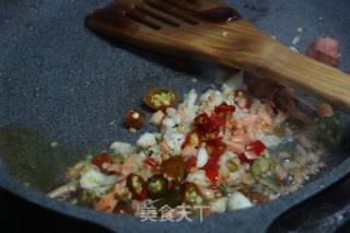 Flavored Roast Pork with Pickled Pepper and Enoki Mushroom recipe