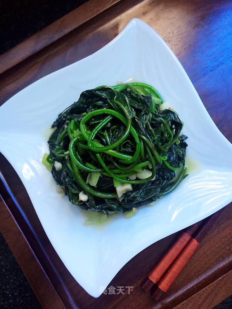 Stir-fried Sweet Potato Leaves recipe