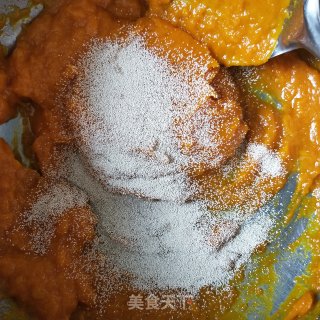 Pumpkin Rice Cake and Bean Paste Buns recipe