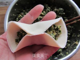 Shepherd's Purse, Bamboo Shoot Tip Pork Dumplings recipe