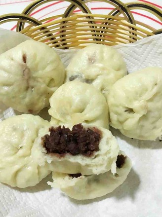 Rose Red Bean Bun recipe