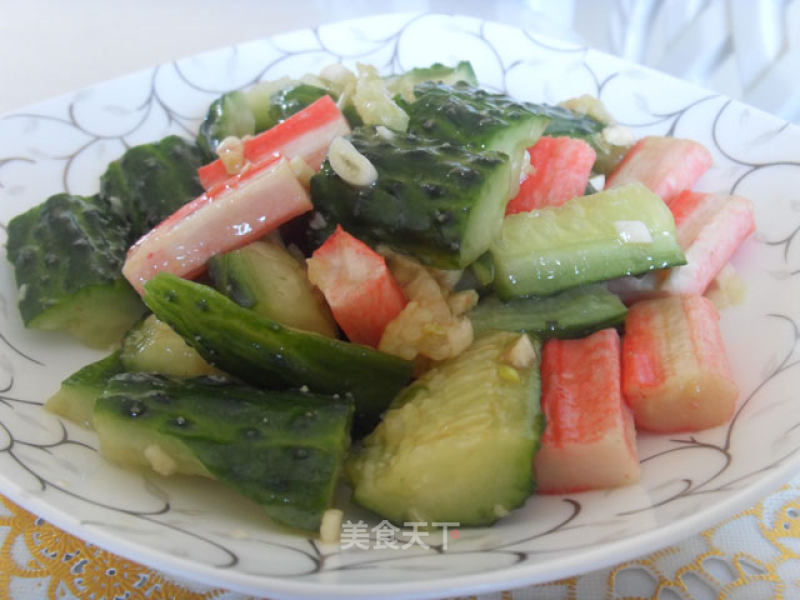 Cold Cucumber Crab Foot Sticks recipe