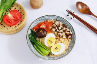 Tomato Mushroom Noodle Soup recipe