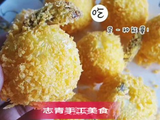 Shrimp Balls with Crispy Outside and Tender Inside (fruit Version) recipe