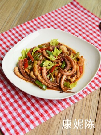 Stir-fried Squid with Sauce recipe