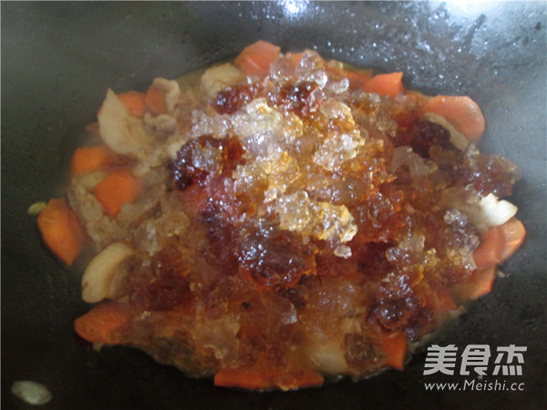 Stir-fried Pork Belly with Peach Gum recipe