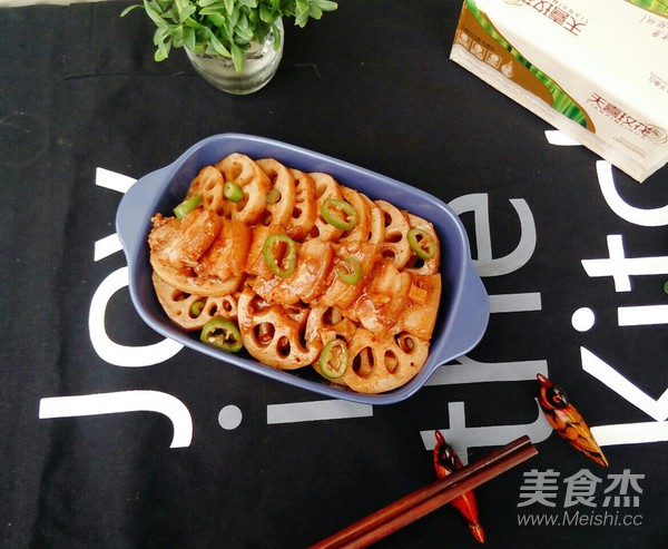 Braised Crispy Lotus Root with Southern Milk recipe