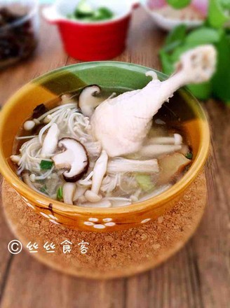 Healthy Mushroom Chicken Soup recipe