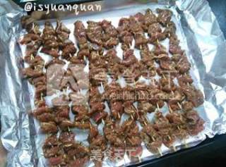 #aca烤明星大赛#cumin Toothpick Lamb Skewers recipe