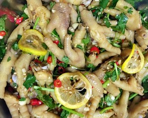 Super Delicious 🍋 Hot and Sour Chicken Feet recipe