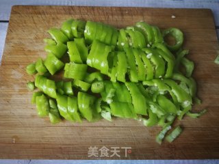 Stir-fried Dried Shrimp with Green Pepper recipe