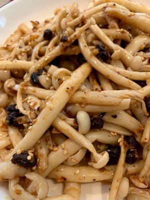 Soy Sauce Garlic Flavored Enoki Mushroom😍 recipe