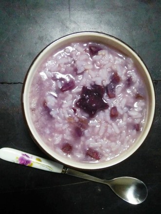 Purple Sweet Potato Germ Rice Porridge recipe