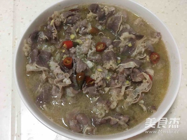 Sour Soup with Beef recipe