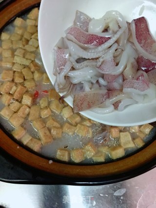 Shrimp, Squid and Scallop Congee recipe