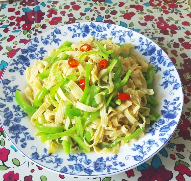 Dried Tofu with Hot Peppers recipe