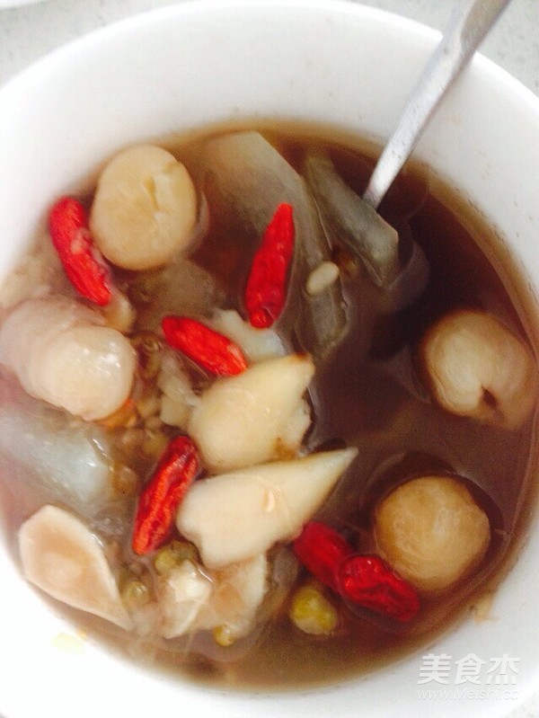 Winter Melon, Lily, Green Bean, Longan and Wolfberry Soup recipe