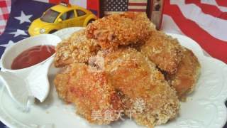 #aca Baking Star Competition# Non-fried Golden Crispy Grilled Chicken Wings recipe