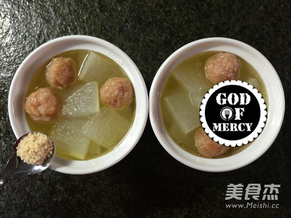 Take Away The Dry and Tender Winter Melon Meatball Soup recipe