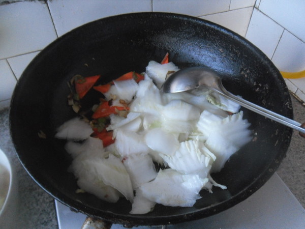 Cabbage Slices Roasted Belly recipe