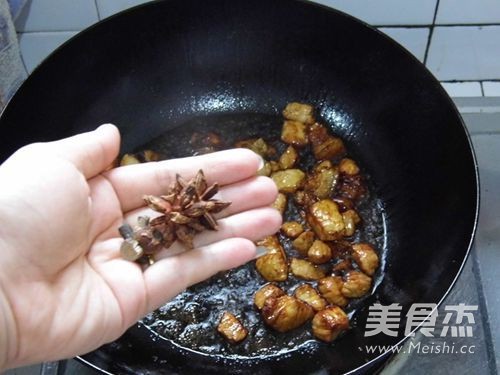 Braised Pork with Bean Tendon Sticks recipe