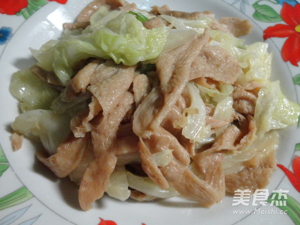Stir-fried Cabbage with Vegetarian Meat recipe