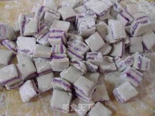 Purple Sweet Potato Taro Balls recipe