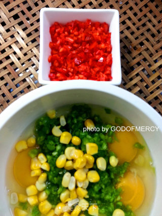 Grab Your Husband's Stomach = Pea and Corn Stewed with Eggs recipe