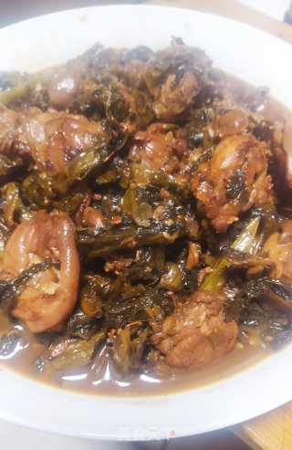 Braised Rabbit Meat with Pickles recipe