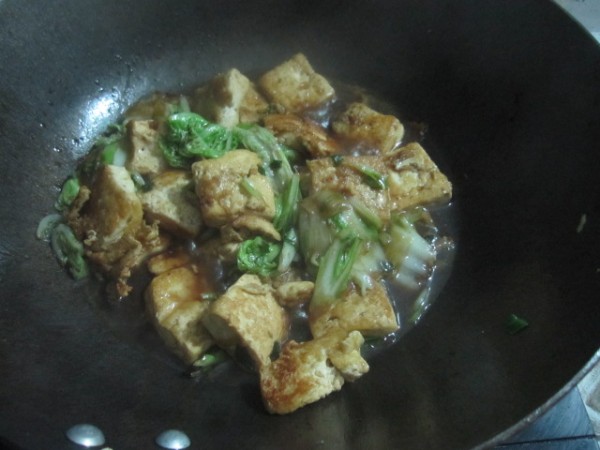 Braised Tofu with Oyster Sauce recipe