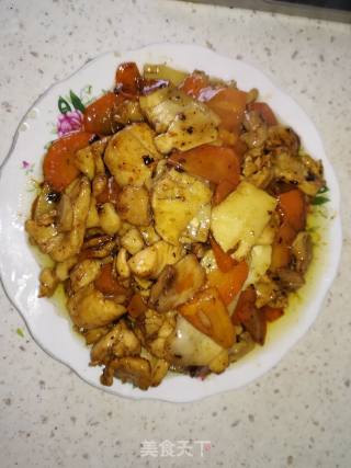 Fried Chicken with Winter Bamboo Shoots recipe