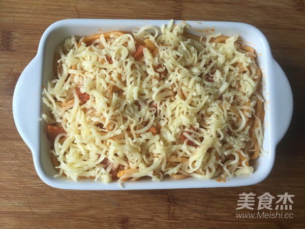 Baked Pasta with Bacon and Cheese recipe