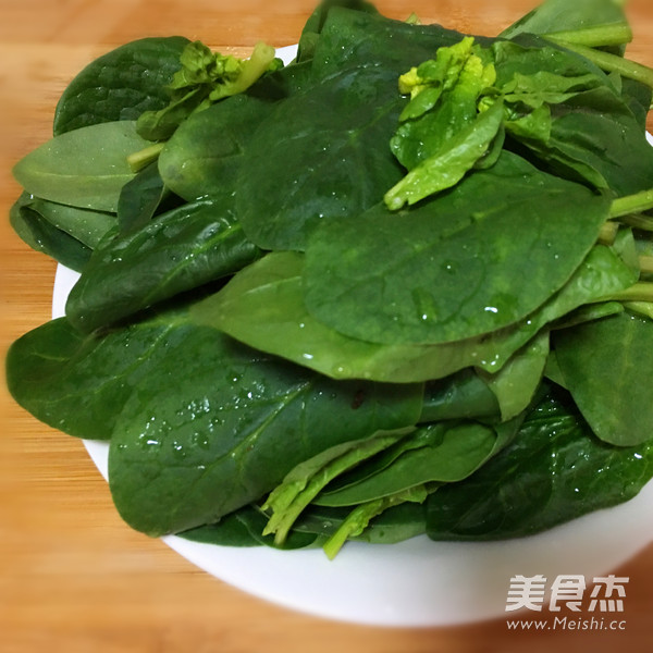 Spinach Tofu Noodle Soup recipe