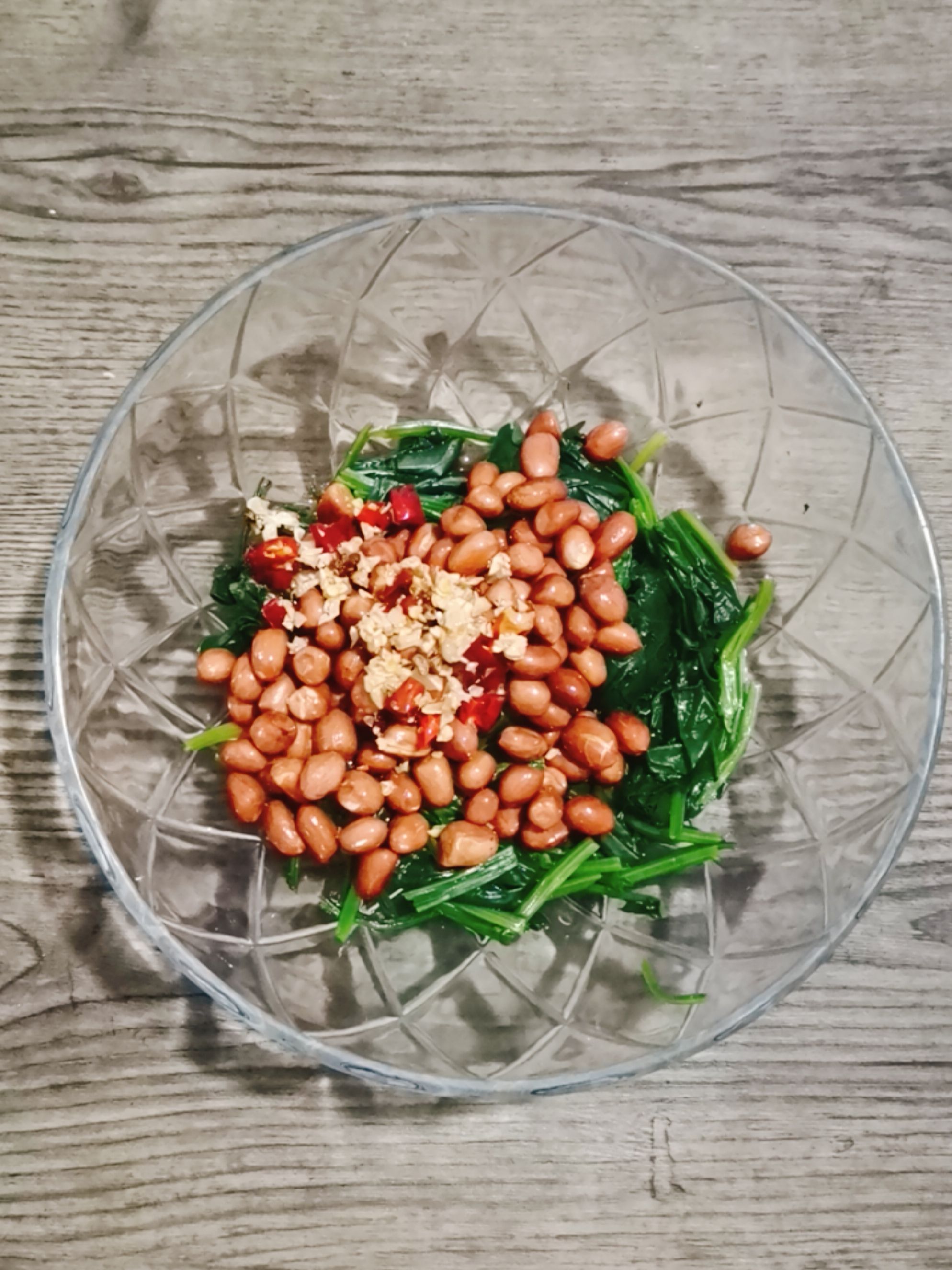 Nuts Spinach recipe