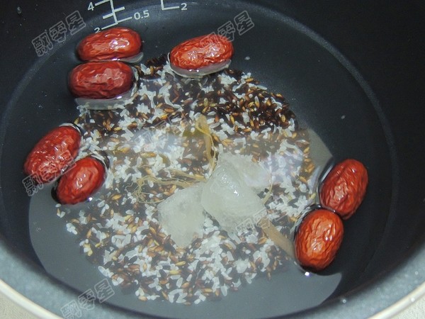 Codonopsis, Red Dates and Purple Rice Porridge recipe