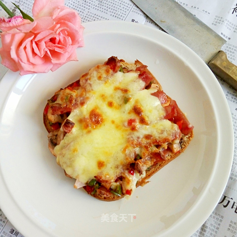 Easy Bread Pizza recipe