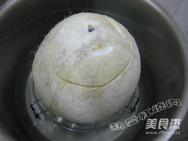 Coconut Shell Seafood Rice recipe