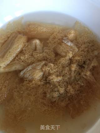 "good Soup for Runzao" Ganoderma, Bamboo Fungus and Rooster Soup recipe