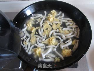 White Jade Mushroom and Egg Tofu Soup recipe