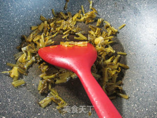 Fried Taro with Pickled Vegetables recipe