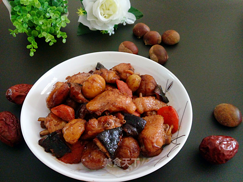 Braised Chicken Wings with Chestnuts recipe